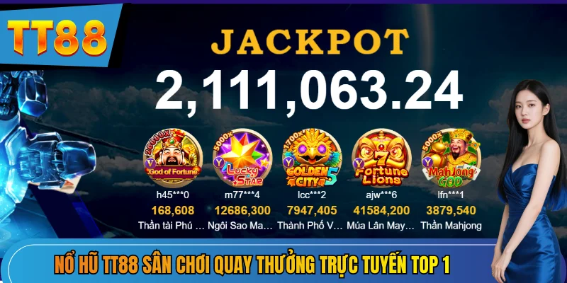 Nổ hũ TT88 sân chơi quay thưởng trực tuyến top 1